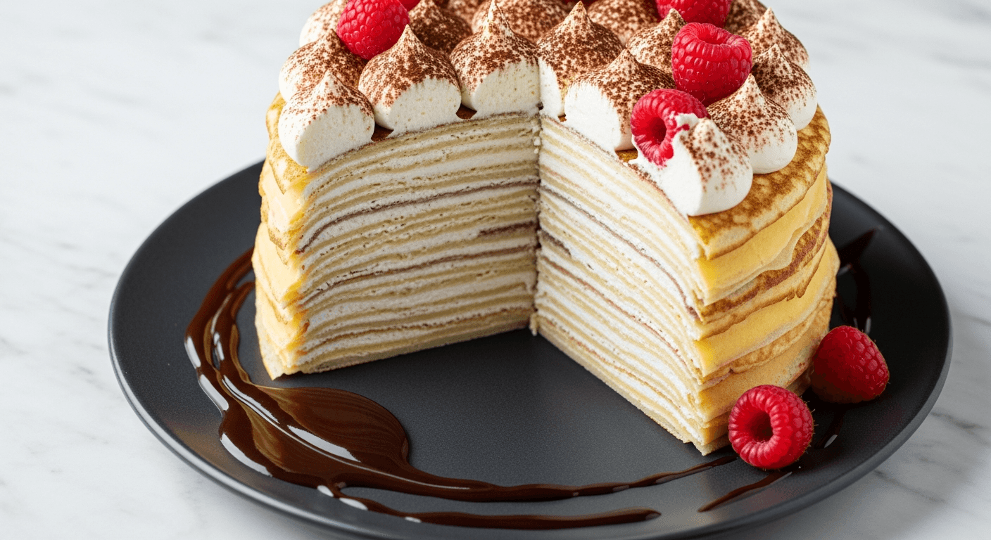 Twenty-Layer Crepe Cake