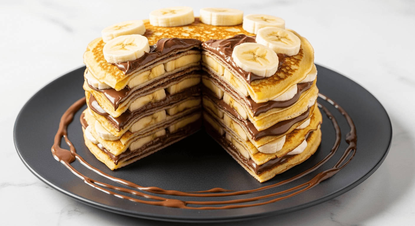 Nutella Crepe Stack