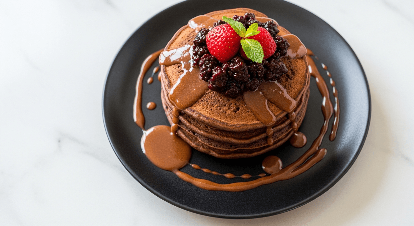 Vegan Chocolate Pancakes